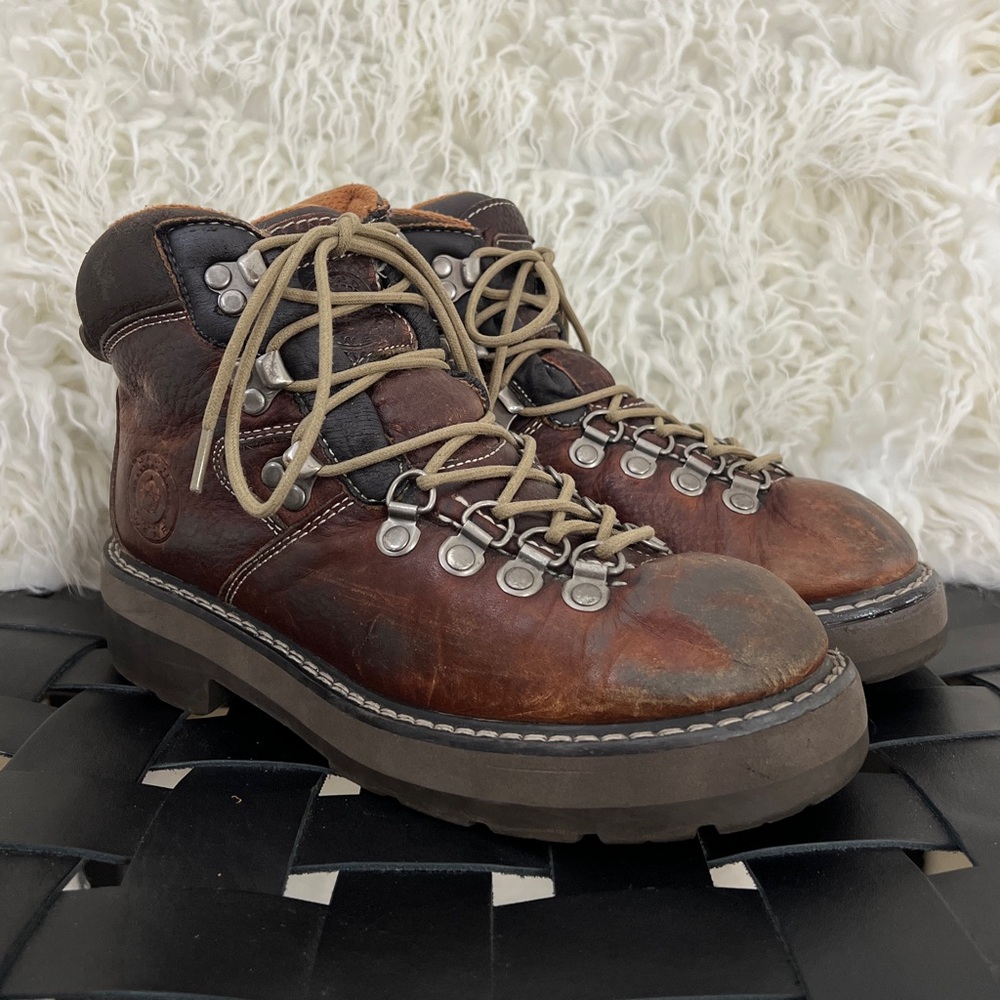 90s Brown Leather Hiking Work Boots